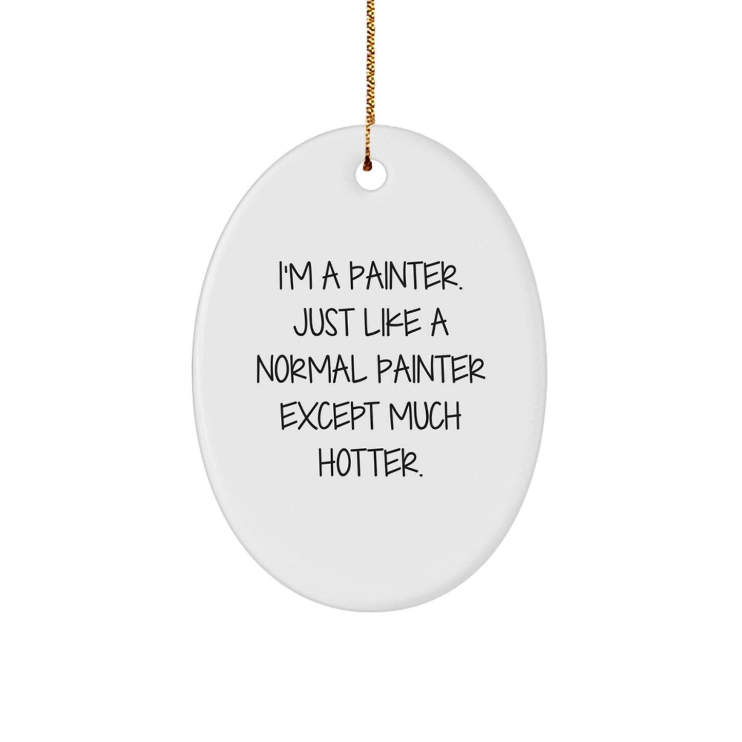Bold Painter Novelty Creative Christmas Ornament for Friends Gift - Image 1