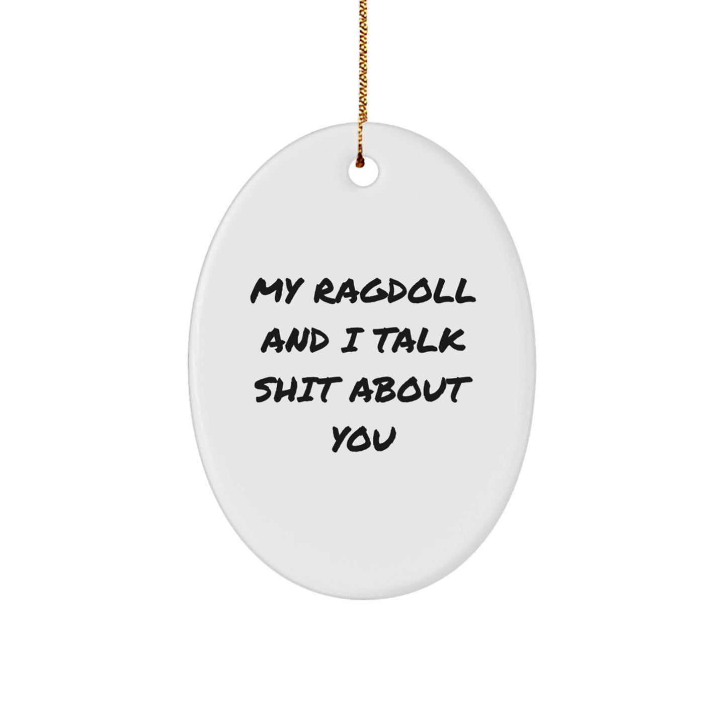Christmas Gift for Her Ragdoll Cat Keepsake Bright Ornament Present - Image 1