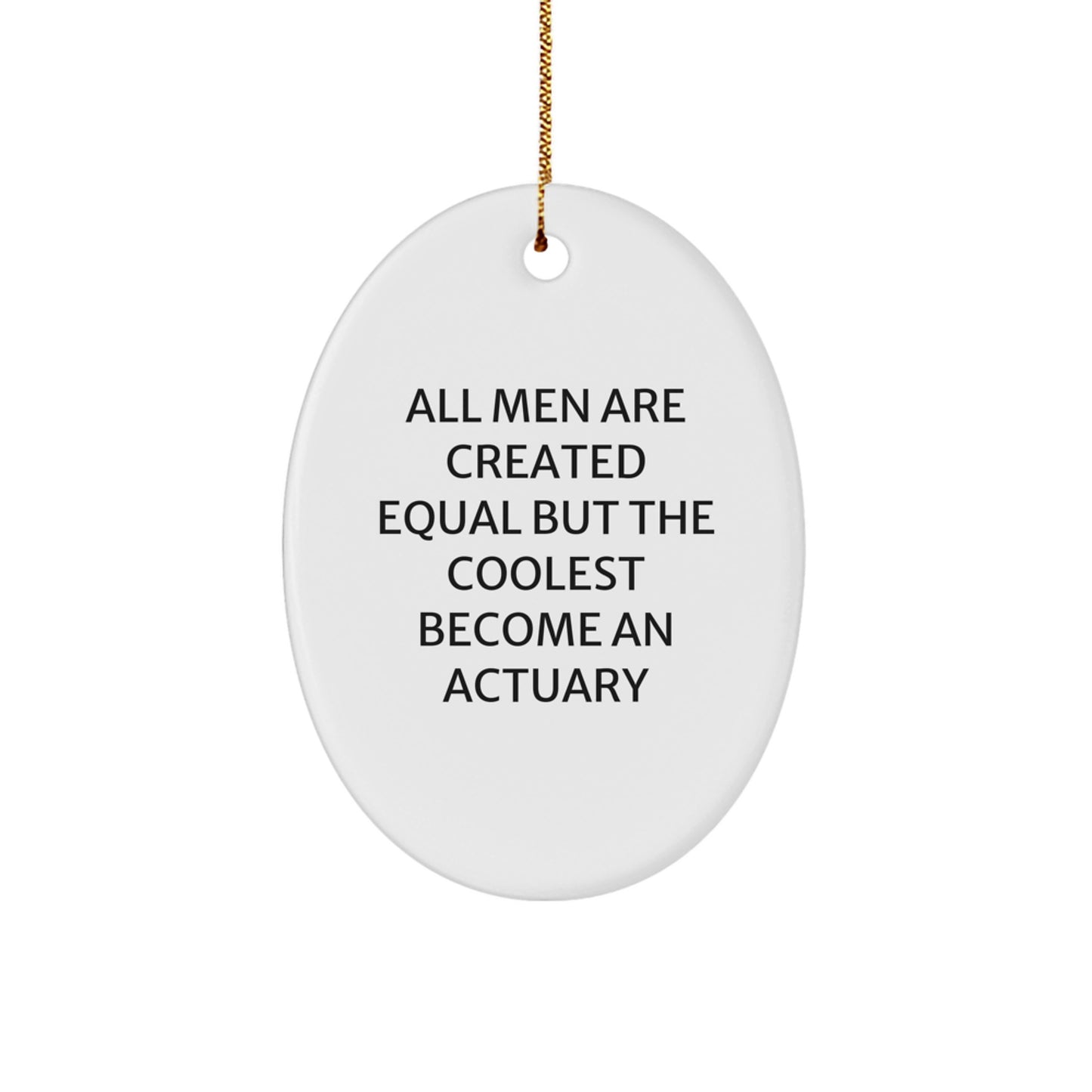 Actuary Christmas Ornament for Coworkers Idea Gift Humor Celebration - Image 1