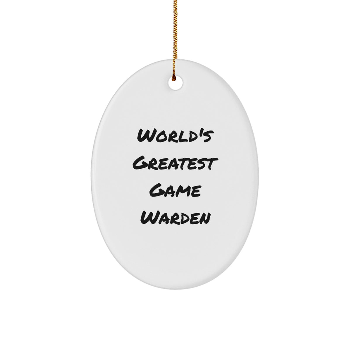 Bold Game Warden Novelty Christmas Ornament Gift for Friends - Image 1