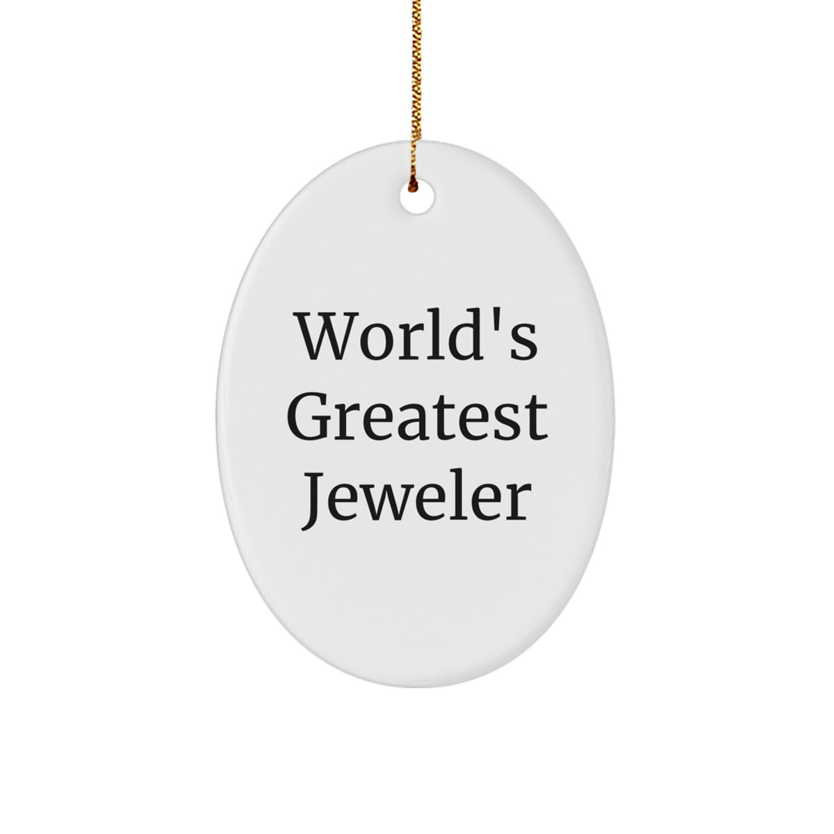 Novelty Jeweler Oval Ornament for Friends Christmas Gift - Image 1