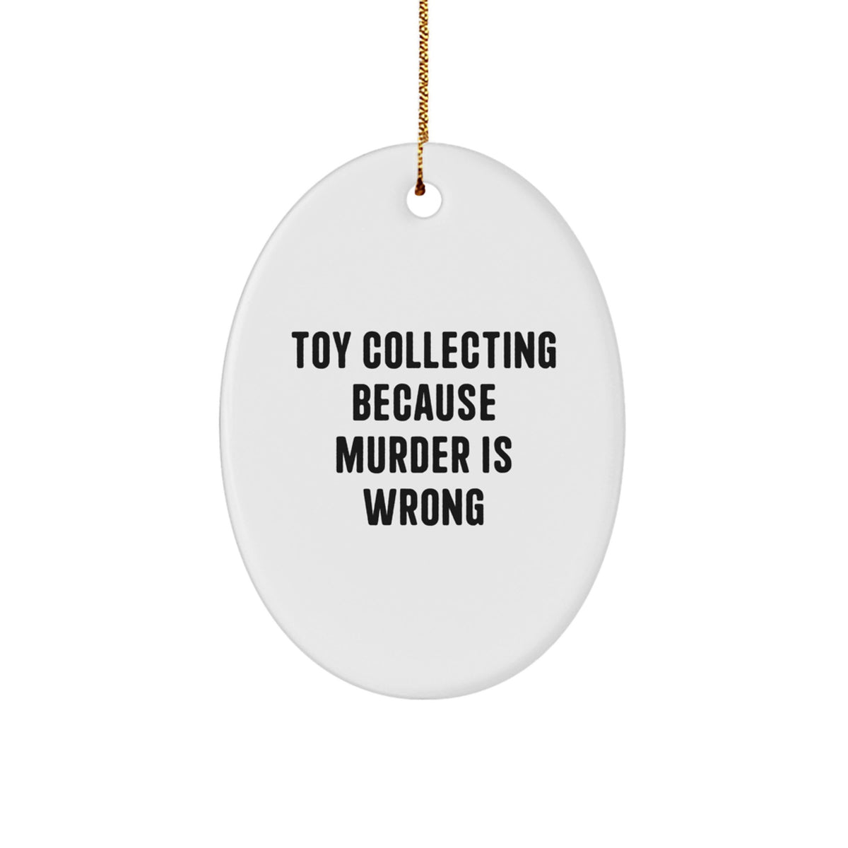 Christmas Unique Gift Toy Collecting Oval Ornament for Her Present - Image 1