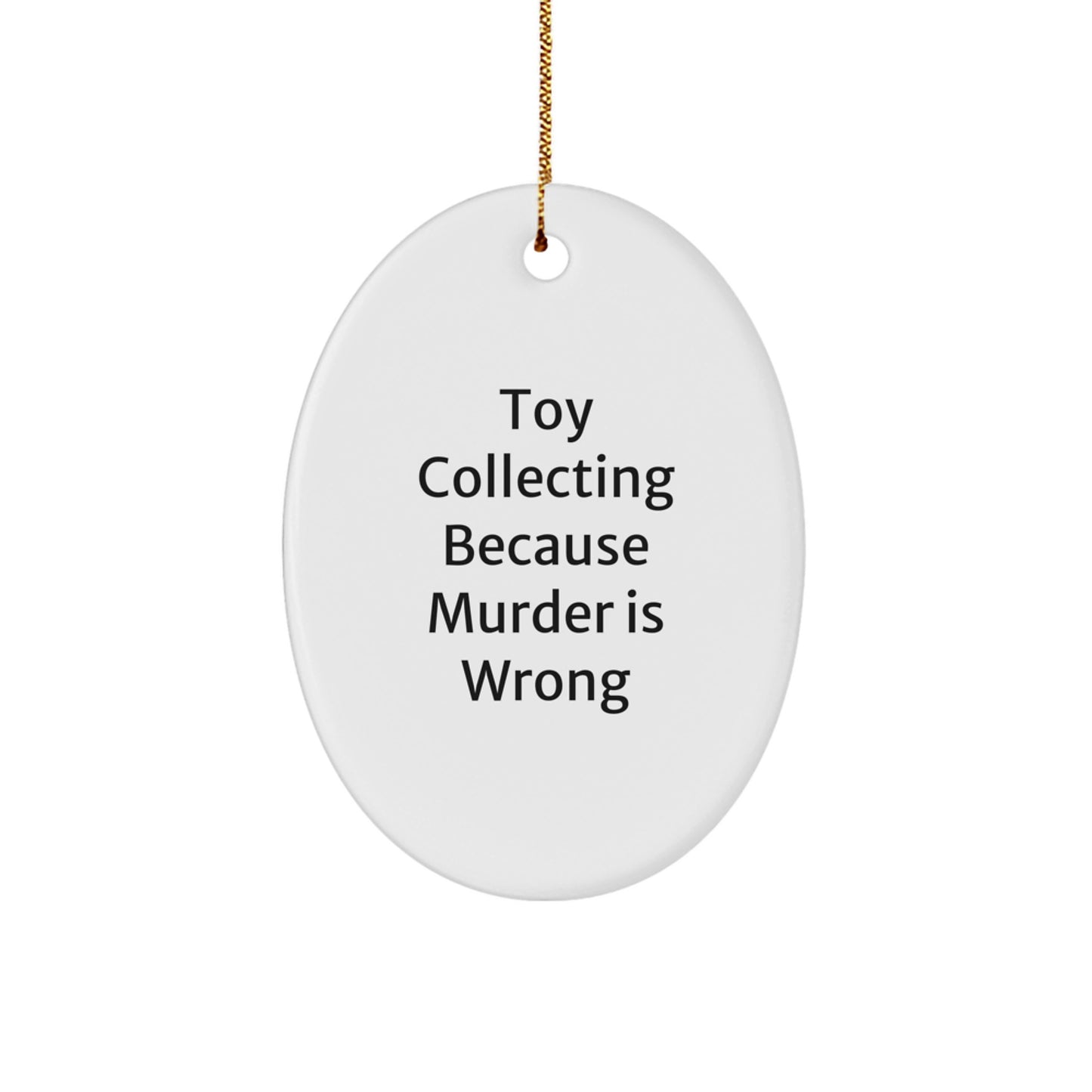 Funny Toy Collecting Gifts for Men from Friends Oval Ornament Christmas Decorations - Image 1