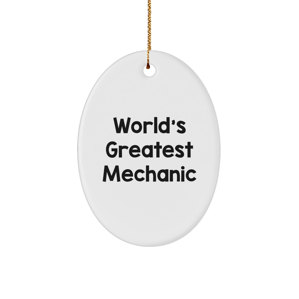 Christmas Ornament Gift World's Greatest Mechanic Idea for Coworkers - Image 1