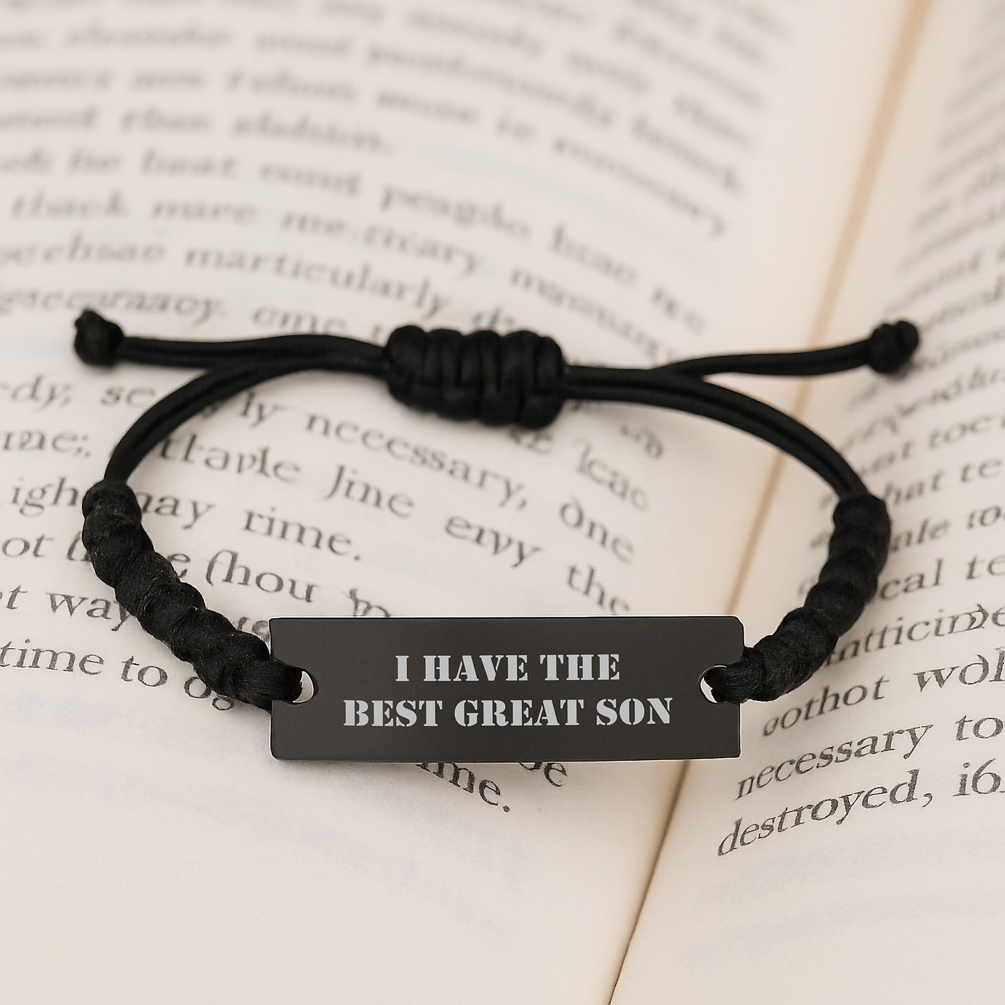 Son Keepsake Rope Bracelet Birthday Gift for Him - Image 3