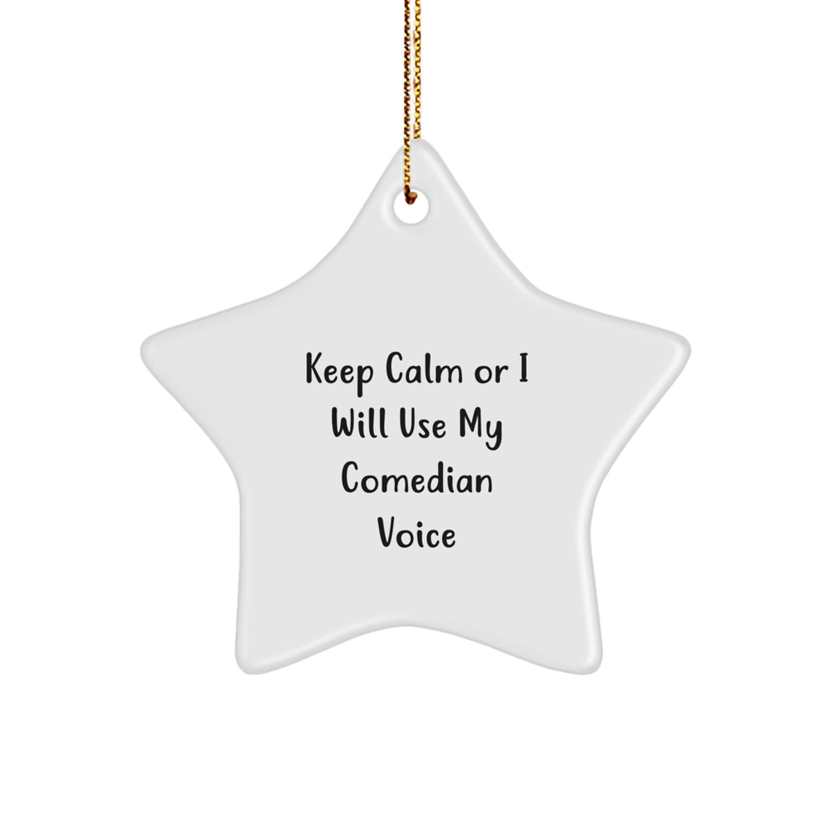 Comedian Star Ornament for Coworkers Idea Christmas Surprise Gift - Image 1