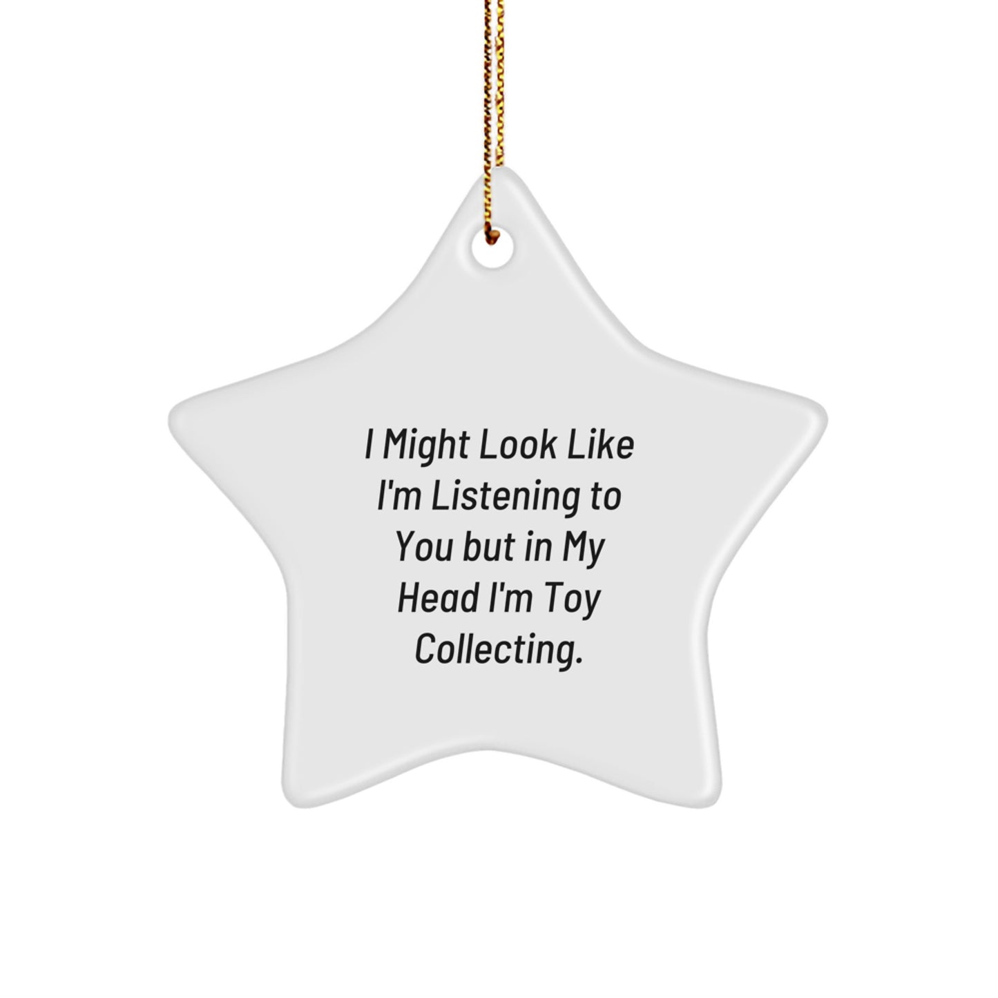 Funny Toy Collecting Gifts from Family for Friends Star Ornament White Star Shaped Christmas Decorations - Image 1