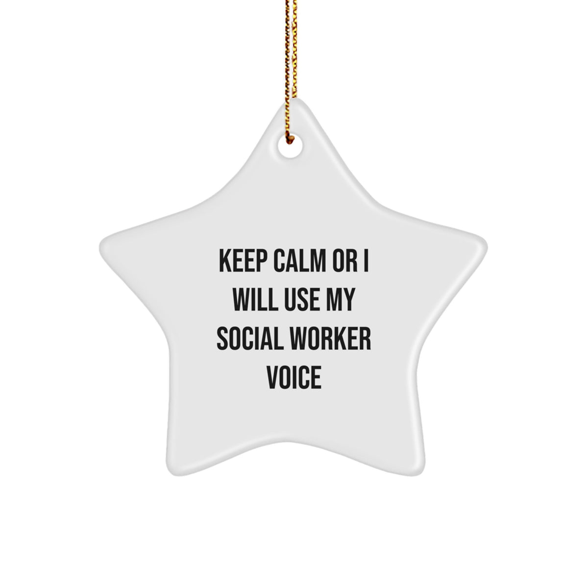 Social Worker Keepsake Holiday Christmas Ornament for Him Gift - Image 1