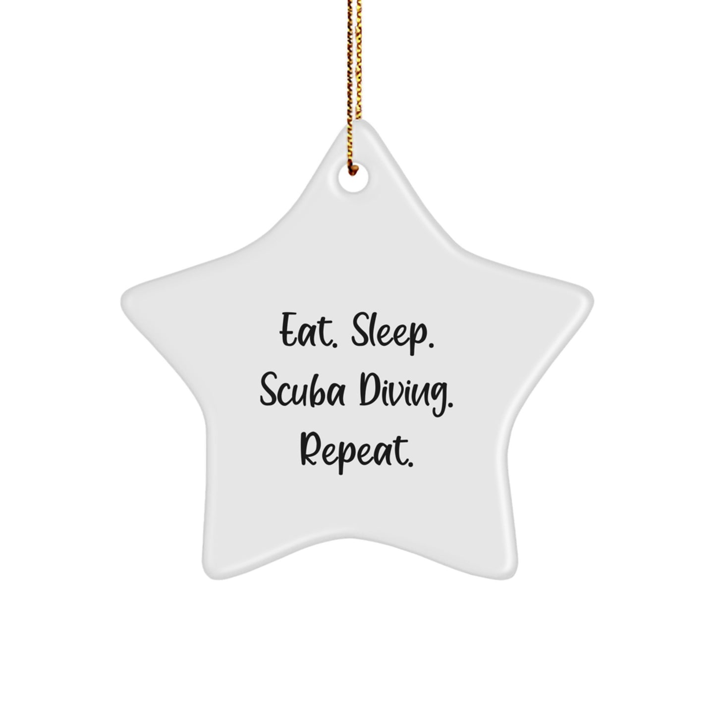 Funny Scuba Diving Gifts for Men Friends who Love Eat Sleep Scuba Diving Repeat - Image 1