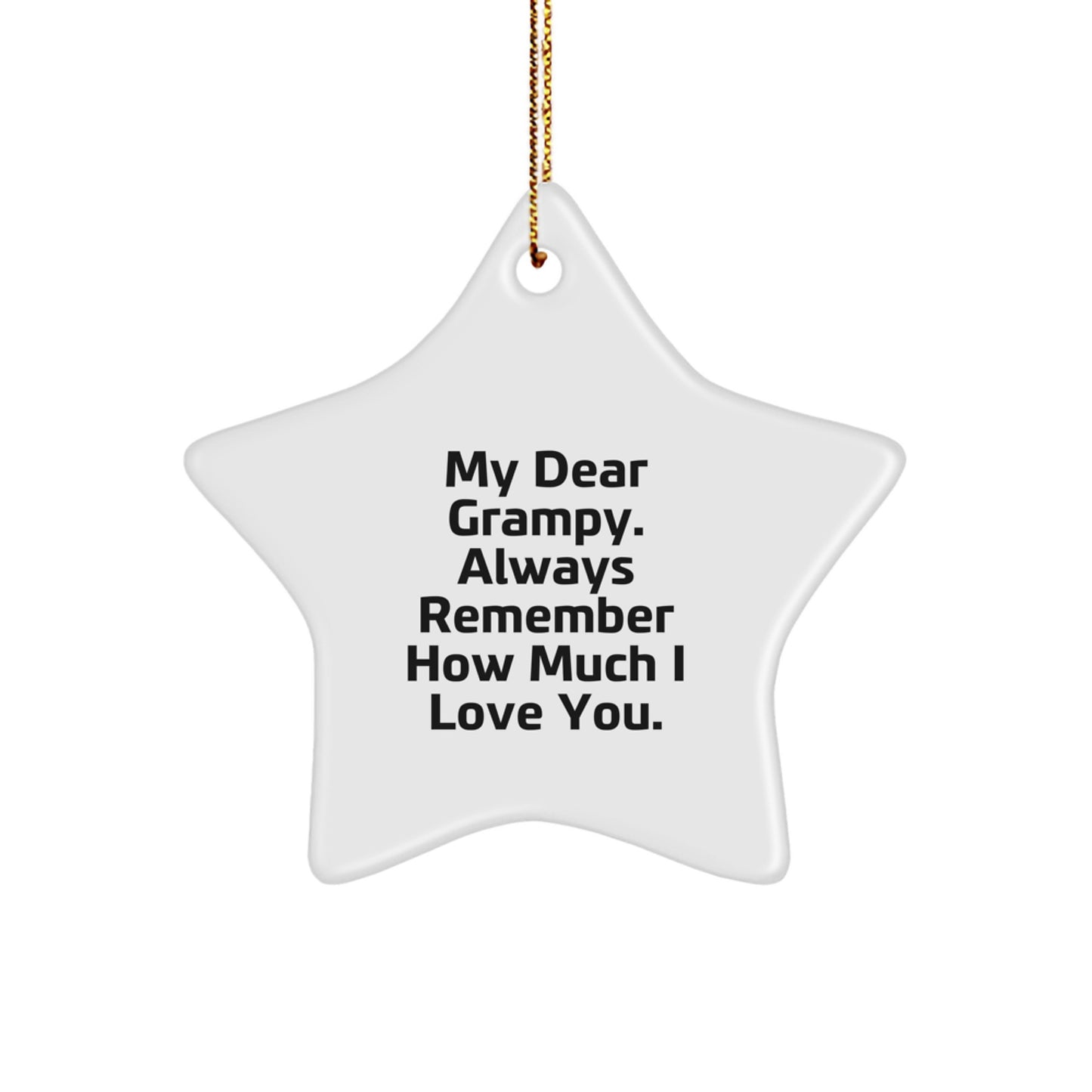 Grampy Keepsake Christmas Ornament Gift for Him - Image 1