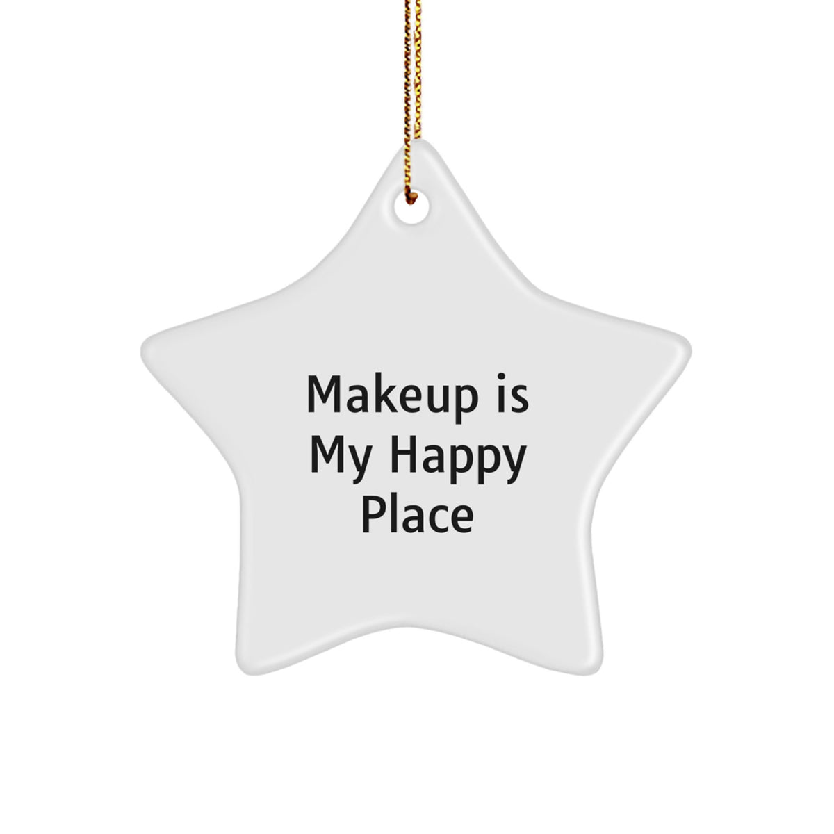 Christmas Gift for Her White Makeup Star Ornament Present Deluxe - Image 1