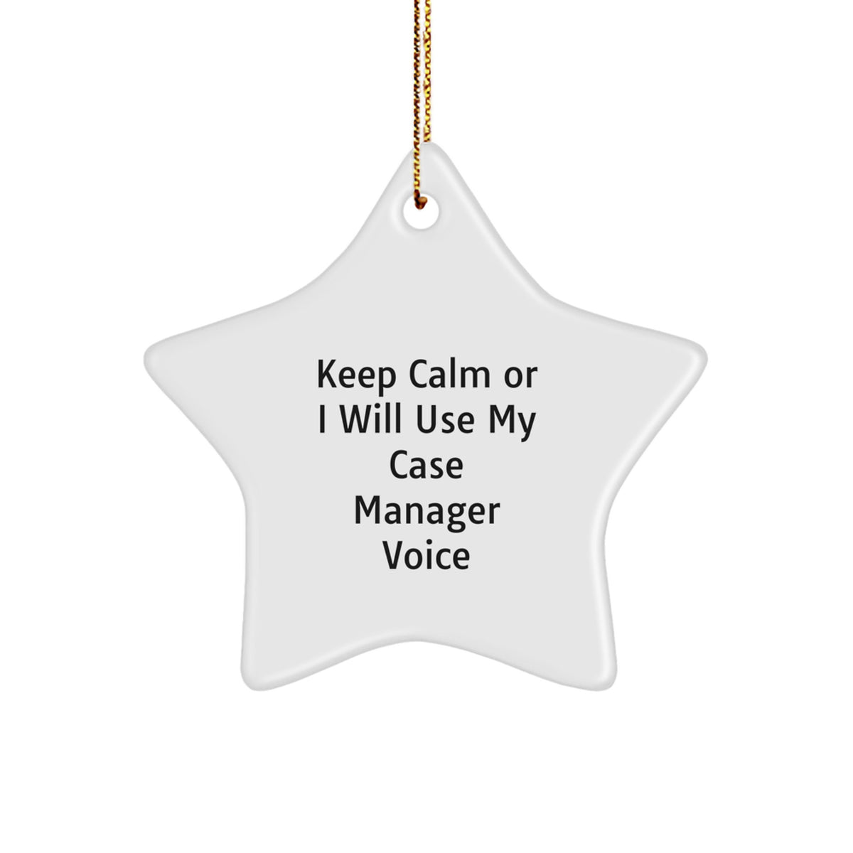 Novelty Case Manager Star Ornament Christmas Gift for Friends - Image 1