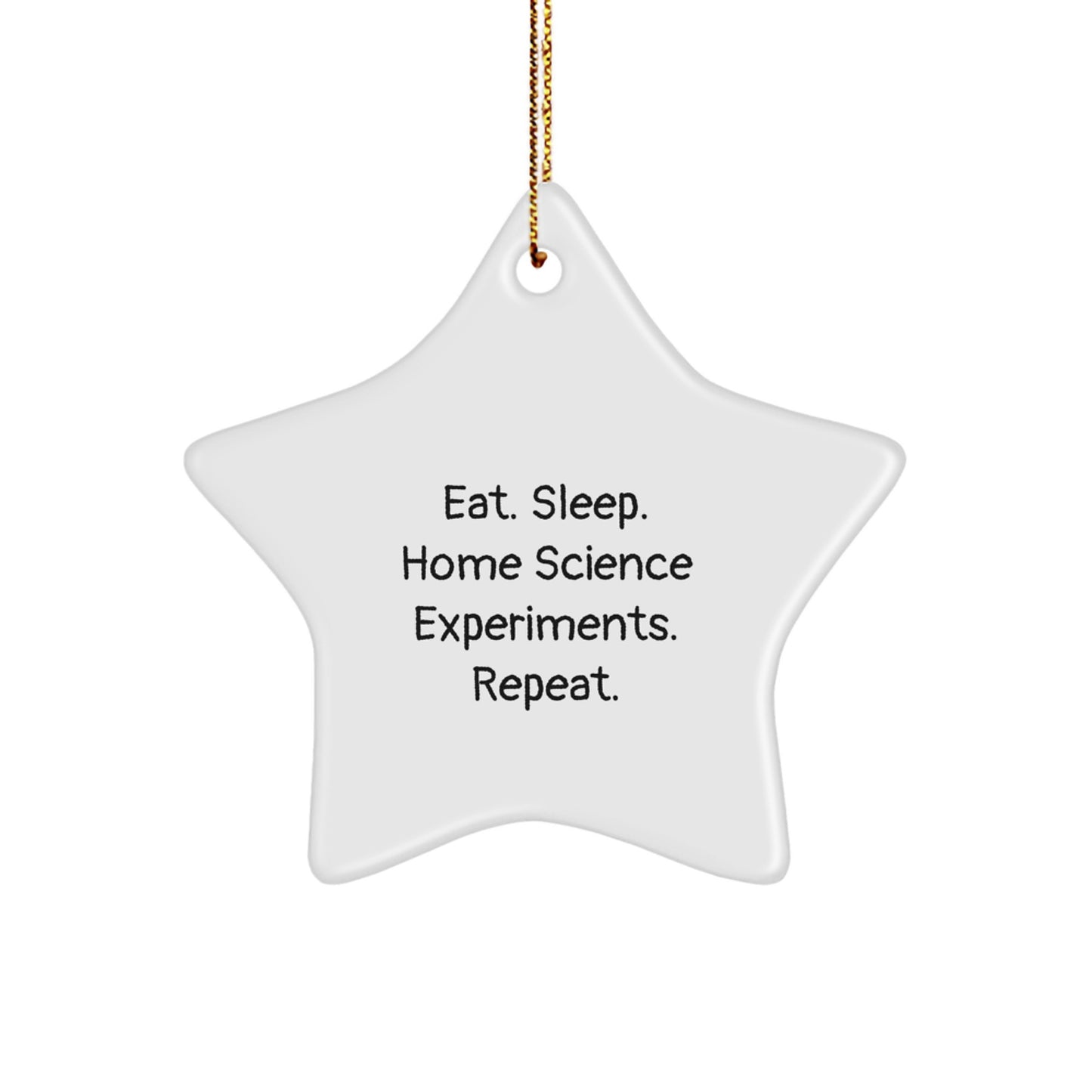 Funny Home Science Experiments Gifts for Men Christmas Star Ornament from Family - Image 1
