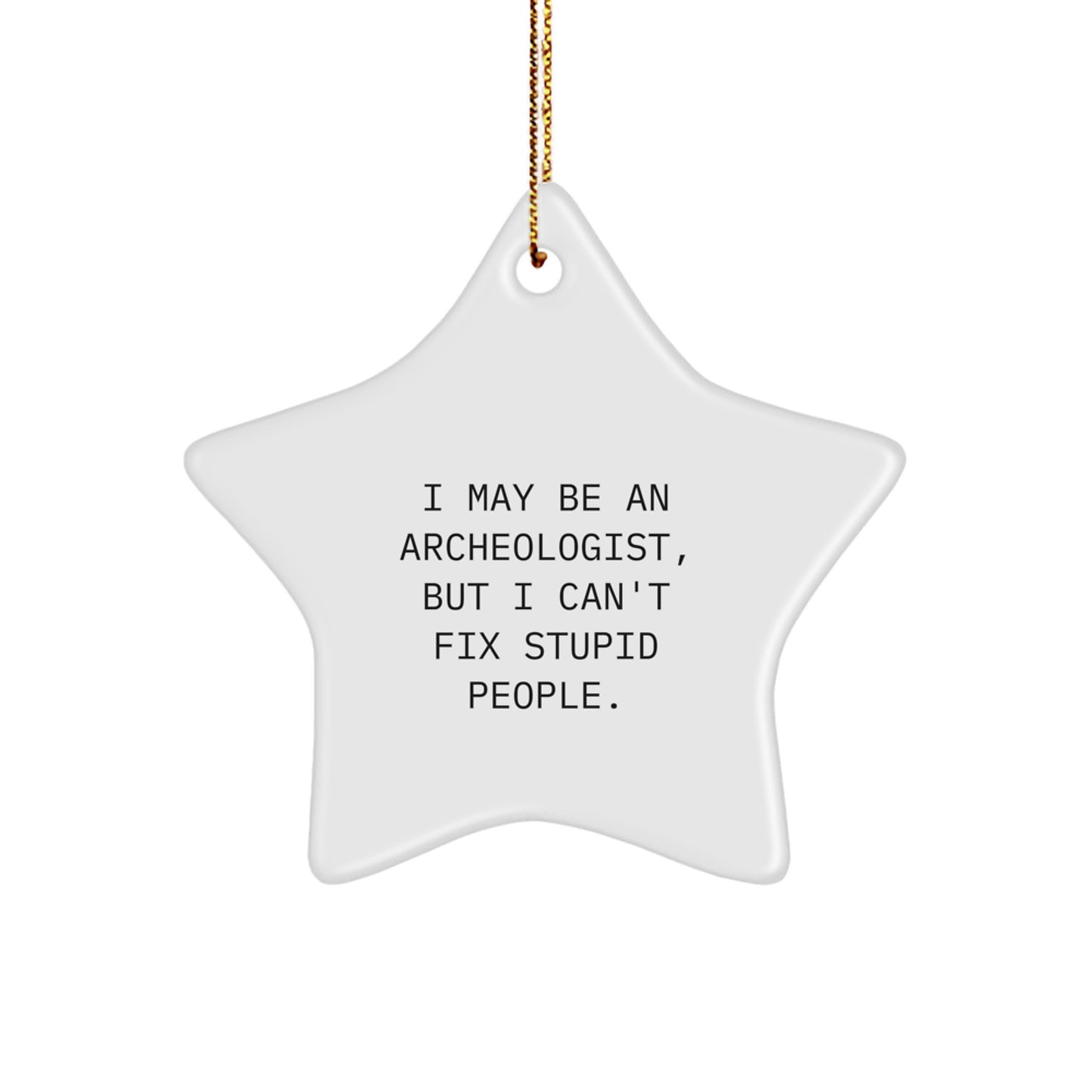 Christmas Gift for Her Archeologist Star Ornament Present Keepsake - Image 1