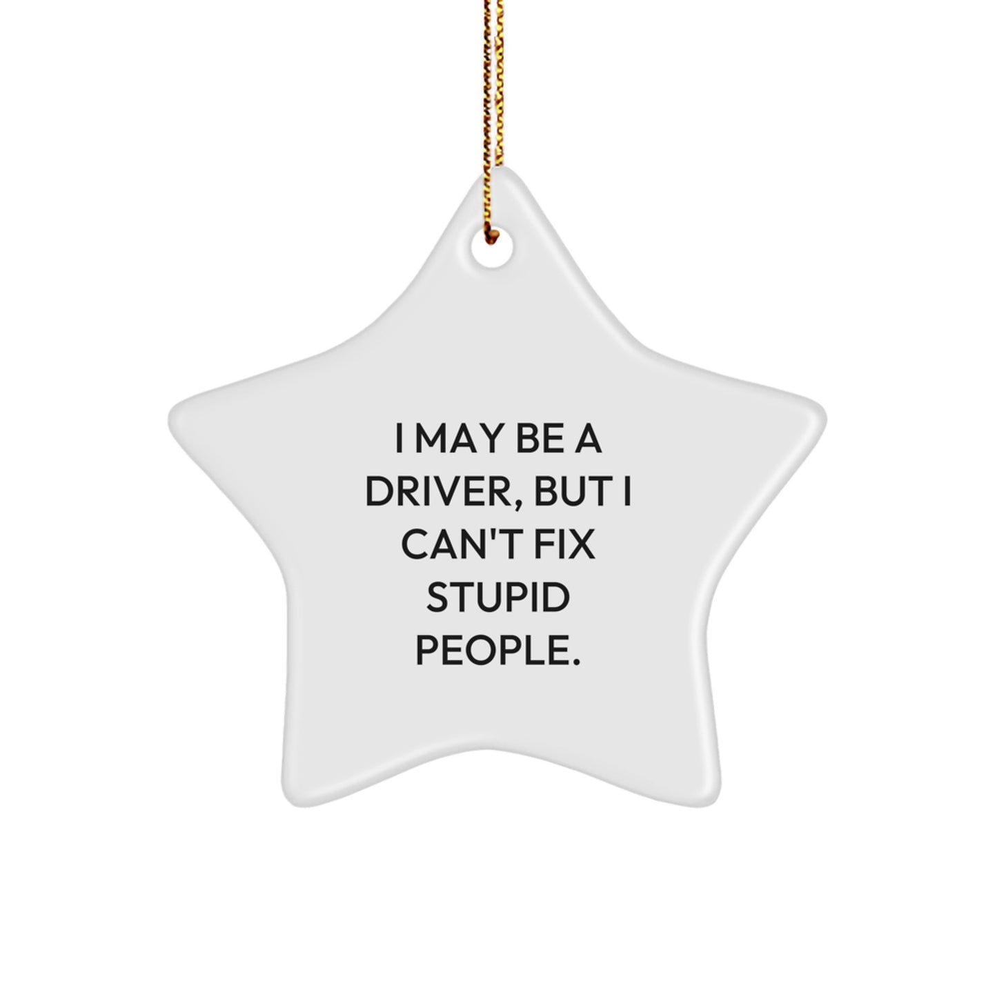 Christmas Gift for Her Driver Star Ornament Present With Quote - Image 1