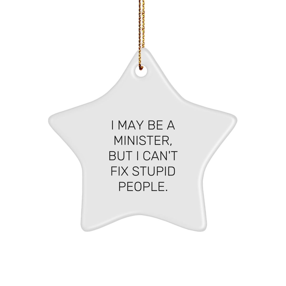 Sassy Minister Christmas Ornament for Neighbors Gift - Image 1