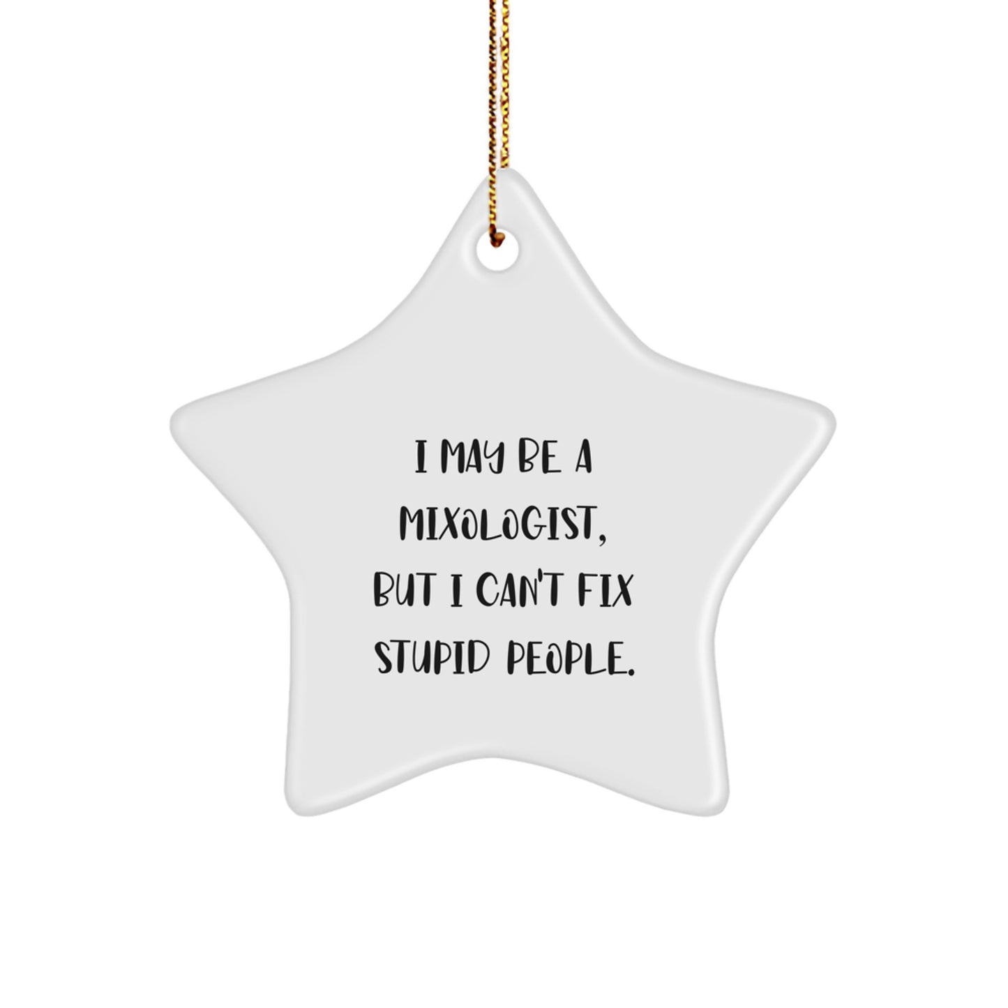 Mixologist Keepsake Christmas Ornament for Him Gift - Image 1