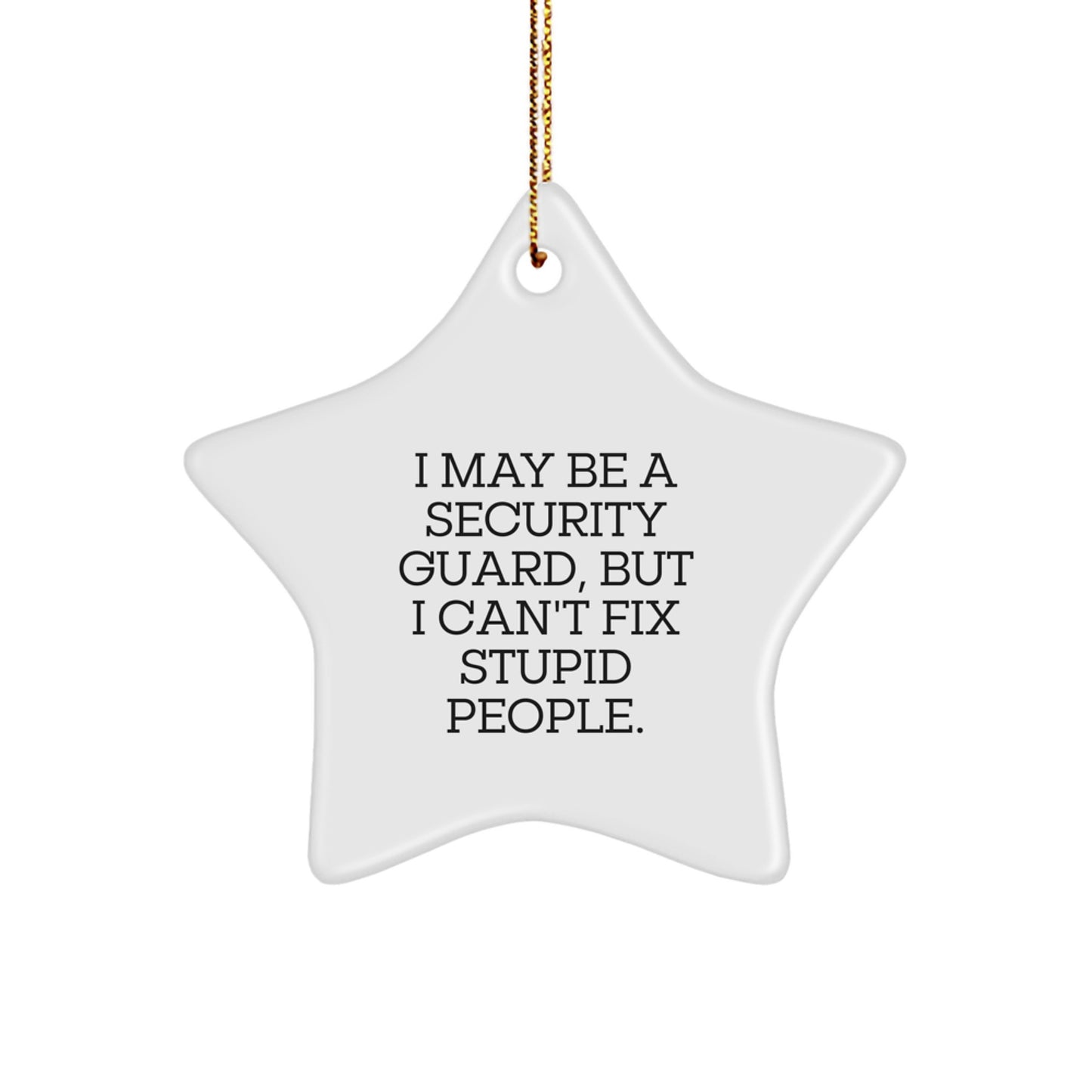 Security Guard Favorite Star Ornament for Kids Christmas Gift - Image 1