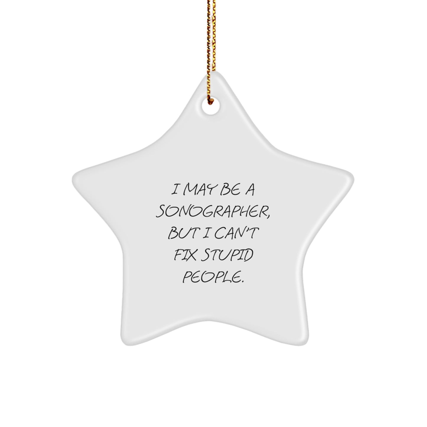 Sonographer Star Ornament Idea for Coworkers Christmas Gift - Image 1