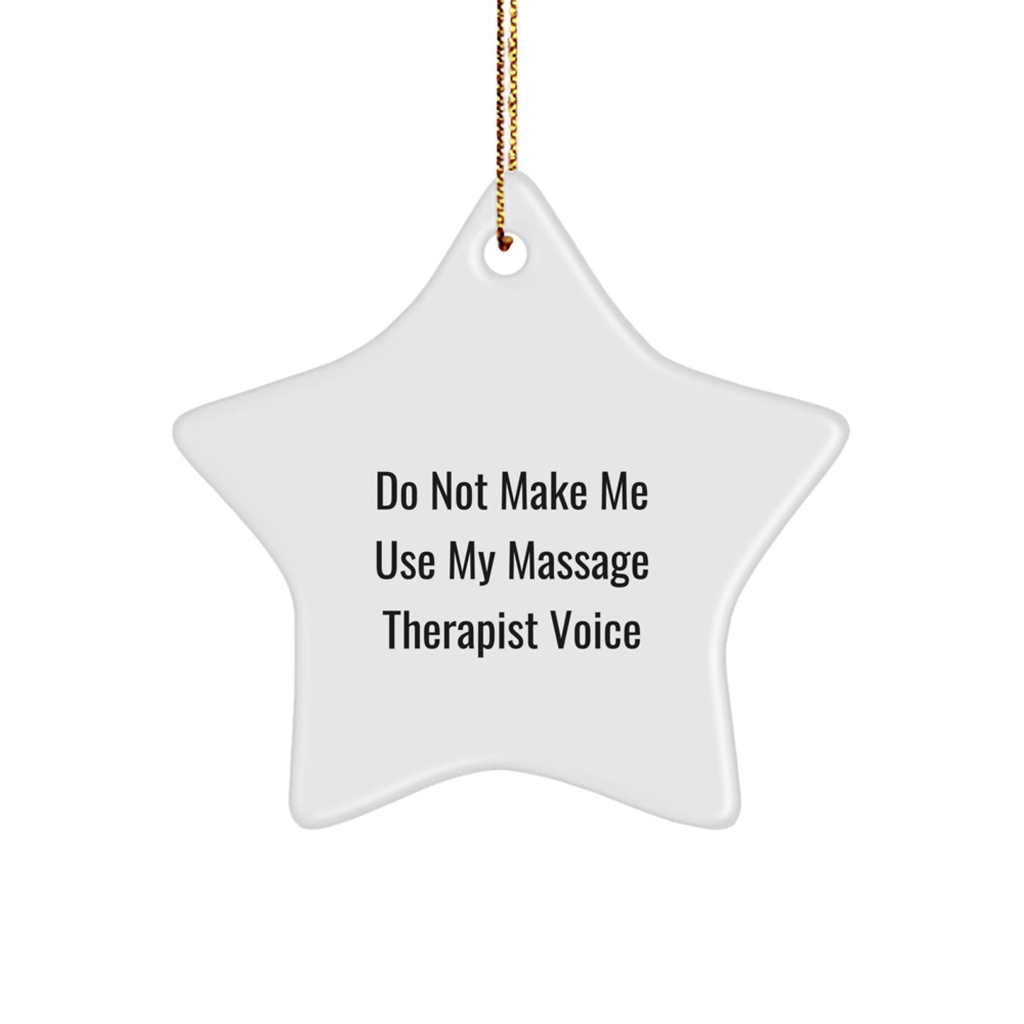 Christmas Gift for Her Massage Therapist Star Ornament Present - Image 1