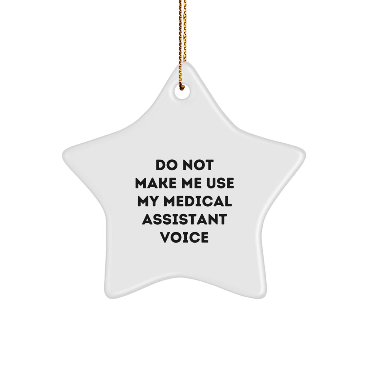 Christmas Gift for Her Medical Assistant Star Ornament Present - Image 1