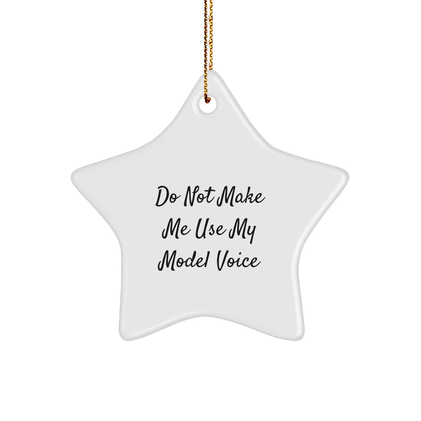 Funny Model Gifts for Him Christmas Star Ornament from Friends - Image 1