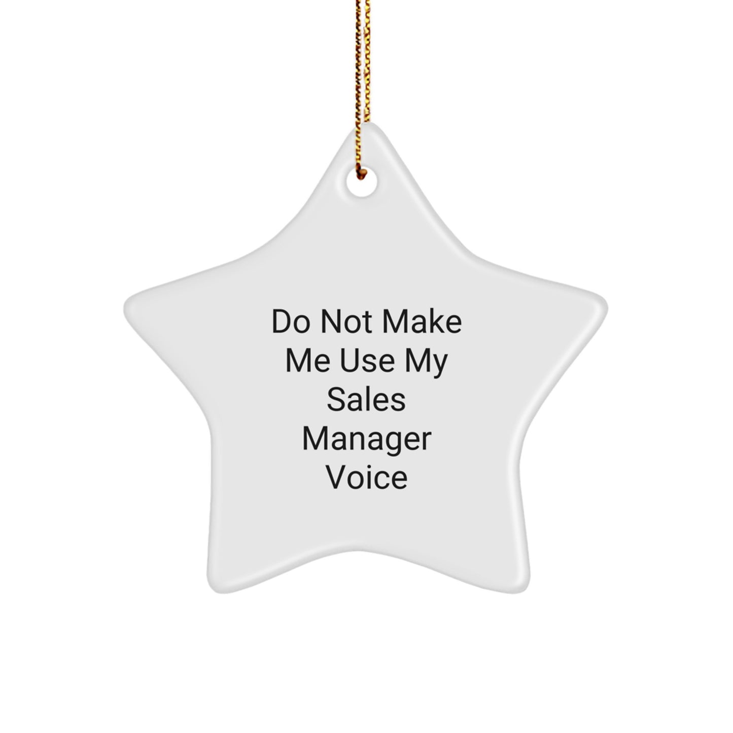 Christmas Gift for Him Delight Sales Manager Star Ornament - Image 1