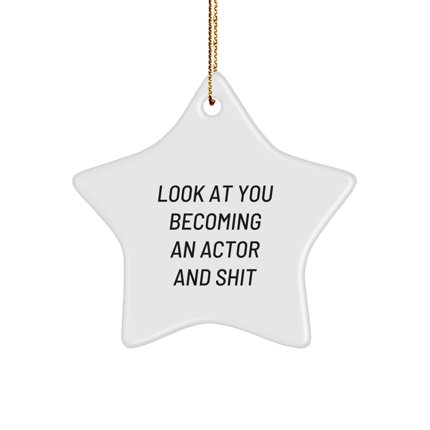 Funny Actor Star Ornament Gifts from Friends for Actor Men on Christmas Unique Gifts - Image 1