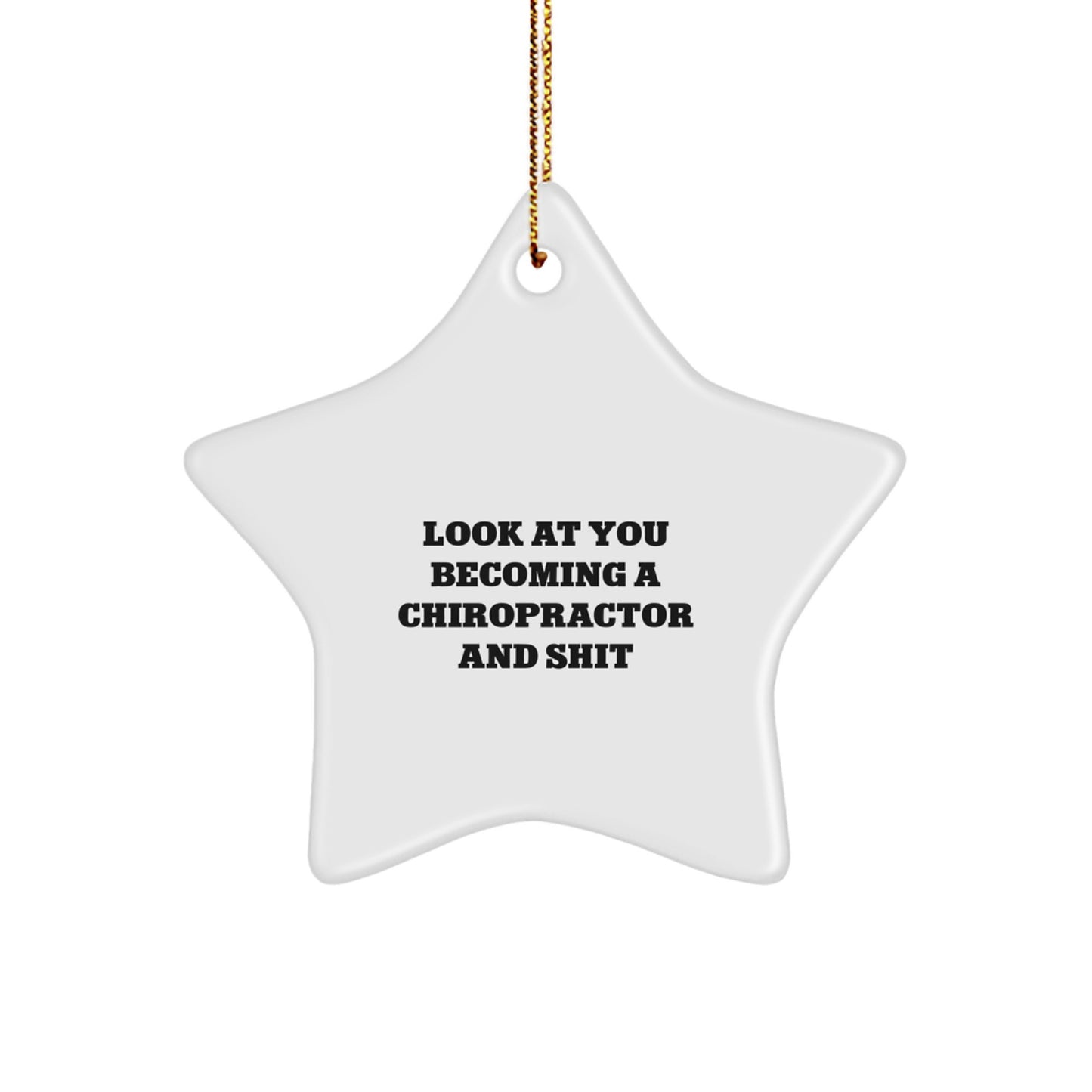 Christmas Gift for Her Chiropractor Star Ornament Surprise Present - Image 1