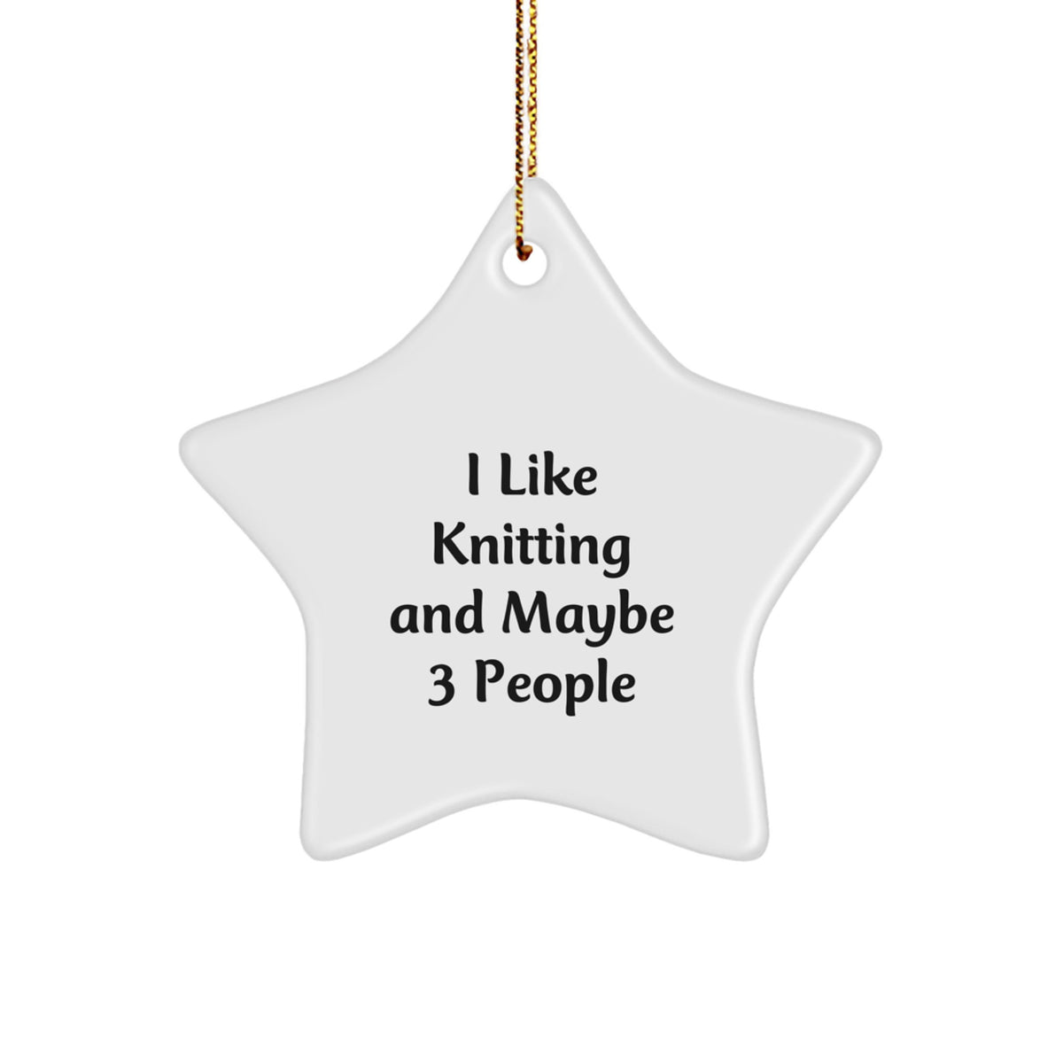 Knitting Star Ornament Favorite for Kids Christmas Gift - Image 1