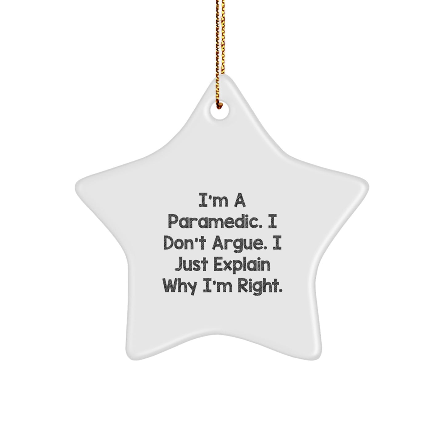 Funny Rescue Worker Gifts, Star Ornament for Men, Rescue Worker Christmas Unique Gifts from Friends to Rescue Worker, Inspirational Rescue Worker Quote Christmas Unique Gifts - Image 1