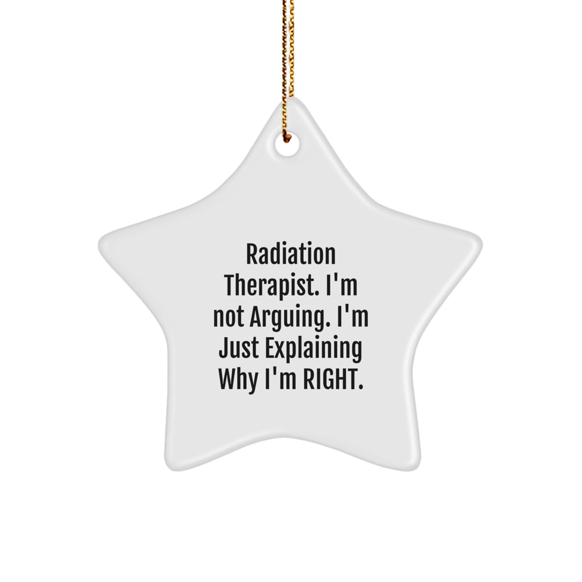 Radiation Therapist Favorite Star Ornament for Kids Christmas Gift - Image 1