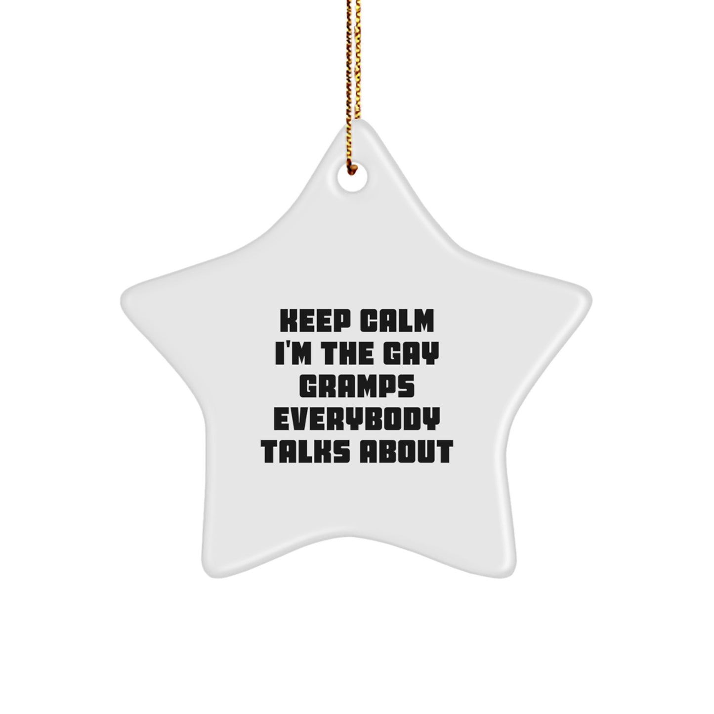Funny Gramps Star Ornament Gifts from Family Members for Gramps Christmas Unique Presents - Image 1