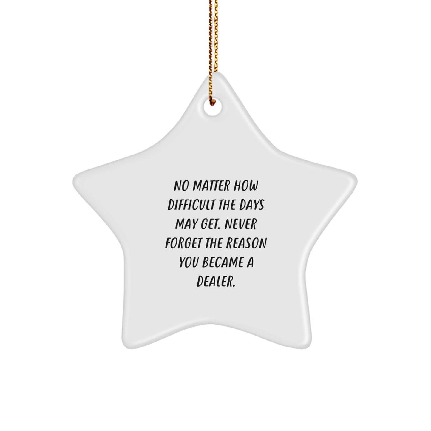 Funny Star Ornament Gifts from Men to Dealer Friends for Christmas Unique Presents - Image 1