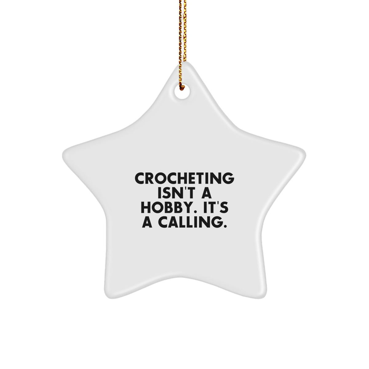Crocheting Star Ornament Christmas Unique Gift for Her Bright Shine Present - Image 1