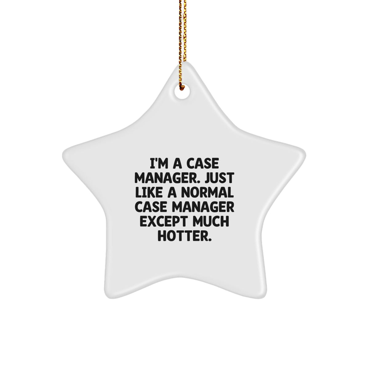 Christmas Gift Star Ornament for Her Present Case Manager Keepsake - Image 1