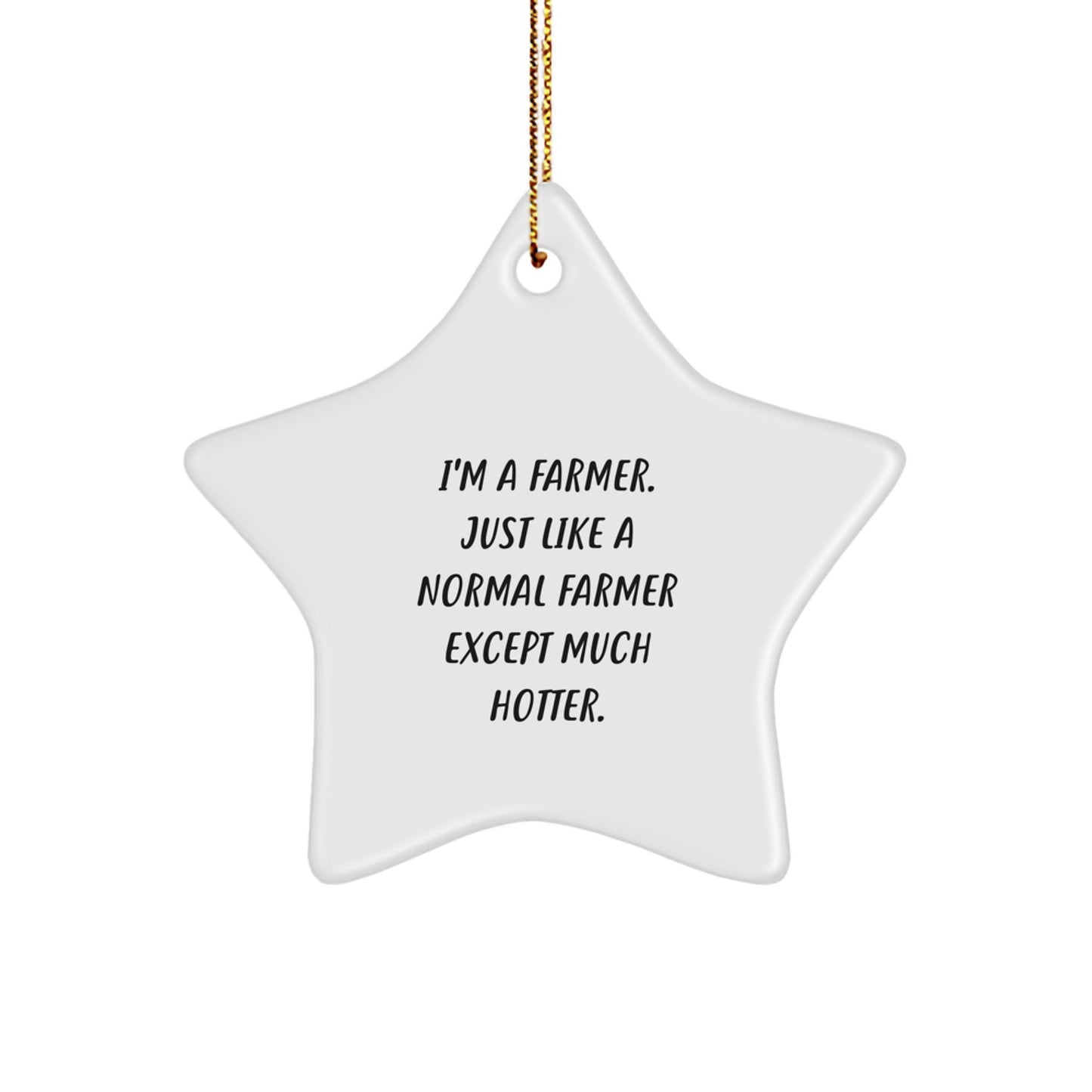 Stunning Farmer Keepsake Christmas Ornament for Him Gift Bright - Image 1