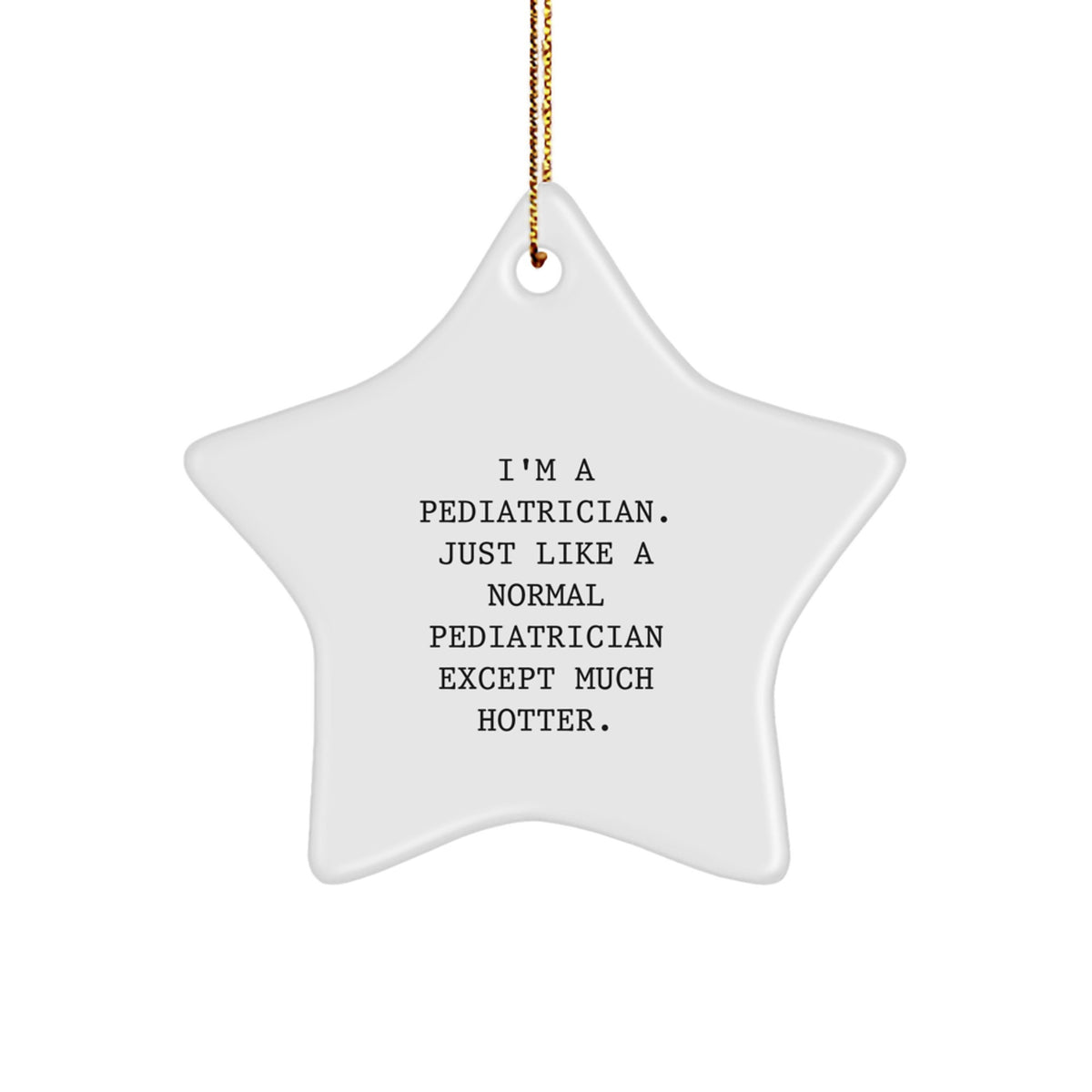 Pediatrician Star Christmas Ornament Surprise for Family Gift - Image 1