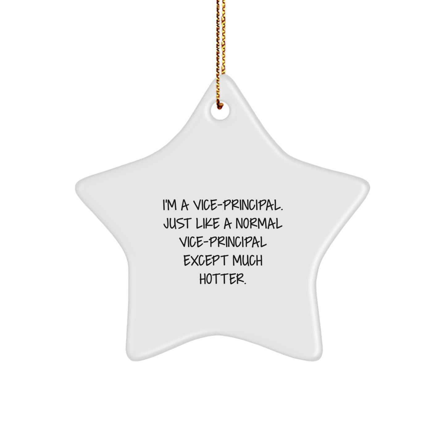 Funny Vice-principal Gifts for Men - Vice-principal Star Ornament - Gifts from Friends - Christmas Unique Gifts for Vice-principal - Image 1
