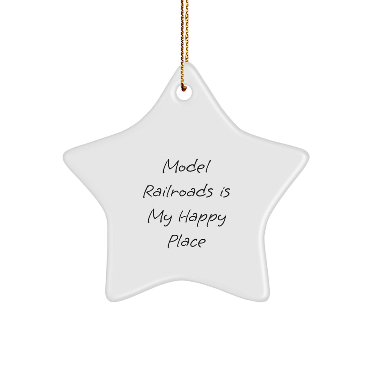 Model Railroads Keepsake Christmas Ornament for Him Holiday Gift - Image 1