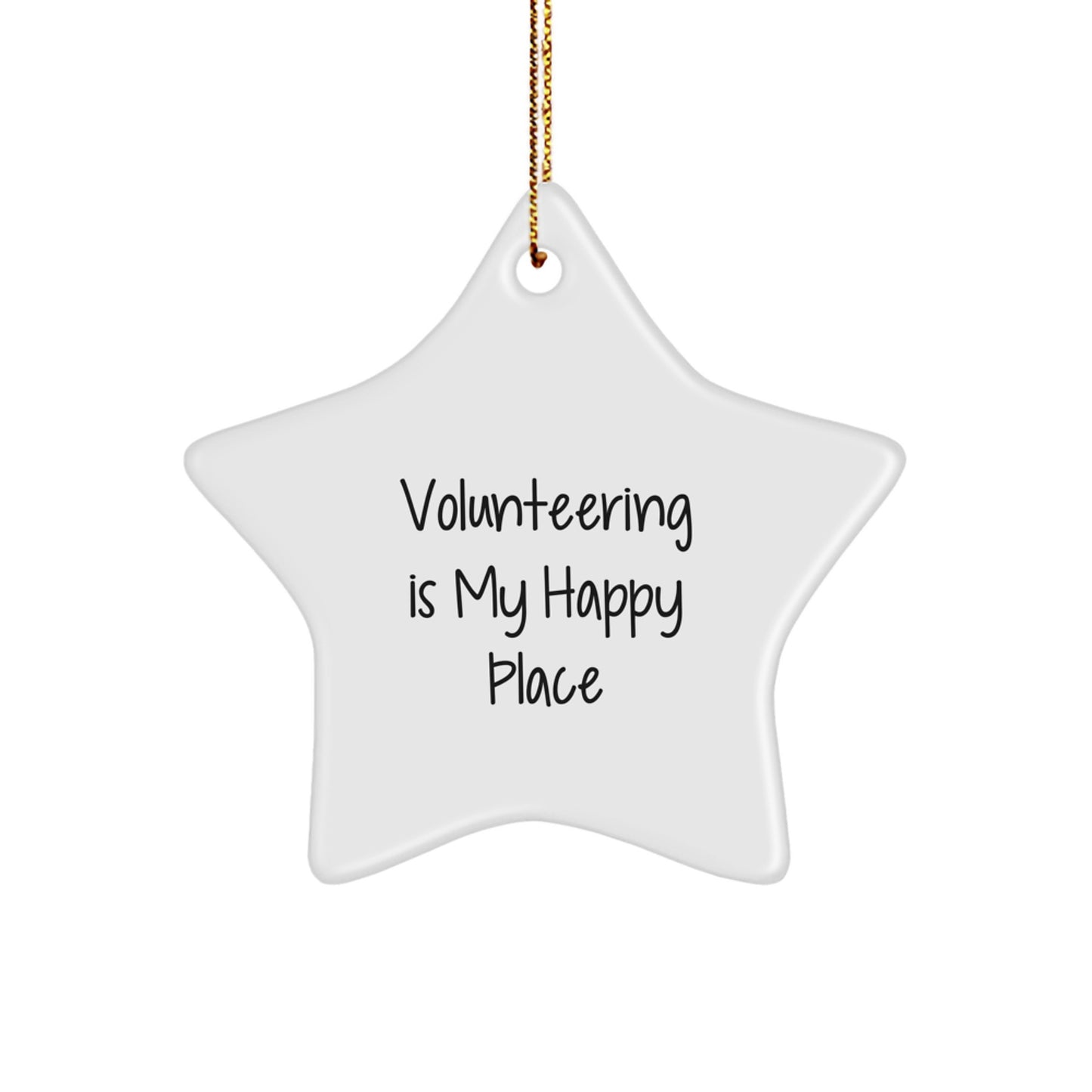 Funny Volunteering Star Ornaments Gifts from Family and Friends for Volunteers - Image 1