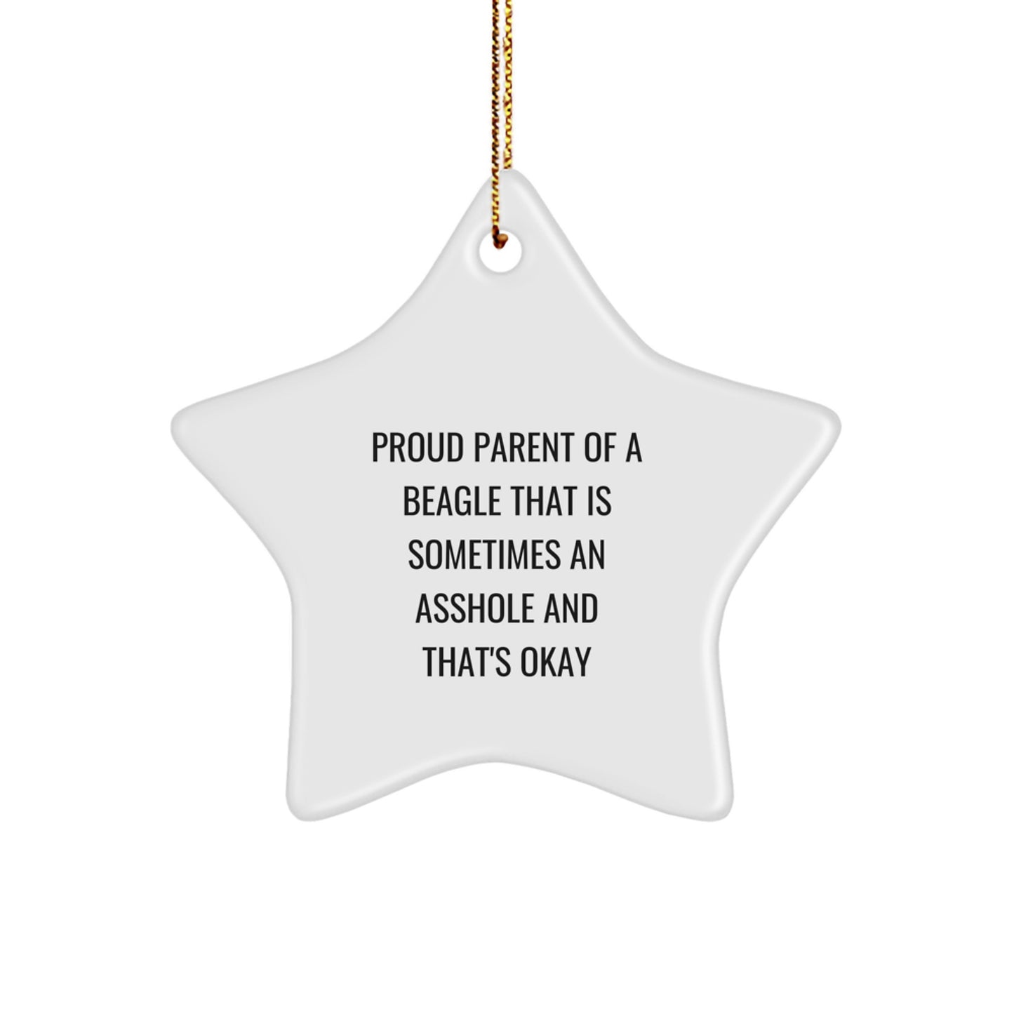 Beagle Star Ornament Christmas Gift for Family Treasure - Image 1