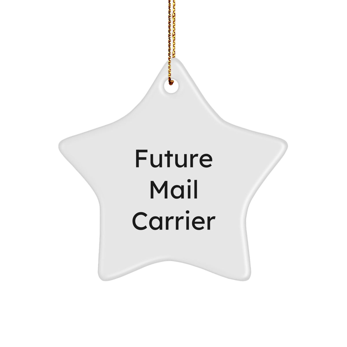 Funny Mail Carrier Gifts from Friends, Christmas Unique Star Ornaments for Future Mail Carrier, Inspirational Quote - Image 1
