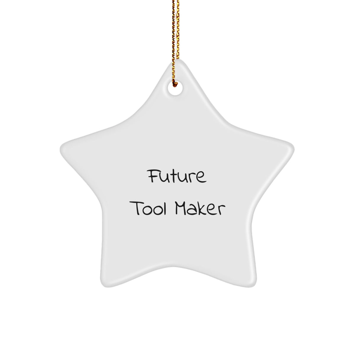 Funny Future Tool Maker Star Ornament, Christmas Unique Gifts from Men, Tool Maker Decorations for Tool Makers - Image 1