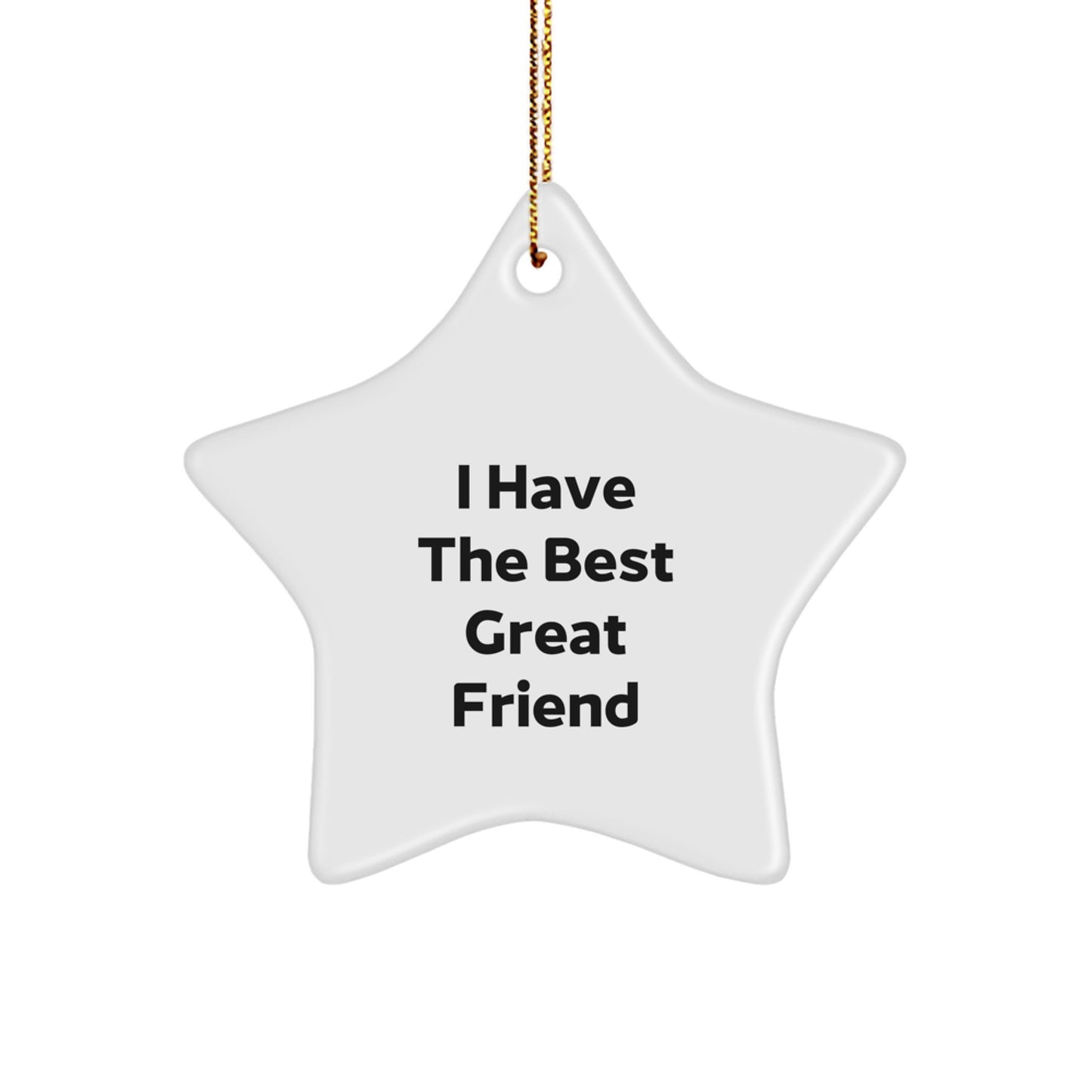Friend Keepsake Christmas Ornament for Him Gift – Bright Star - Image 1