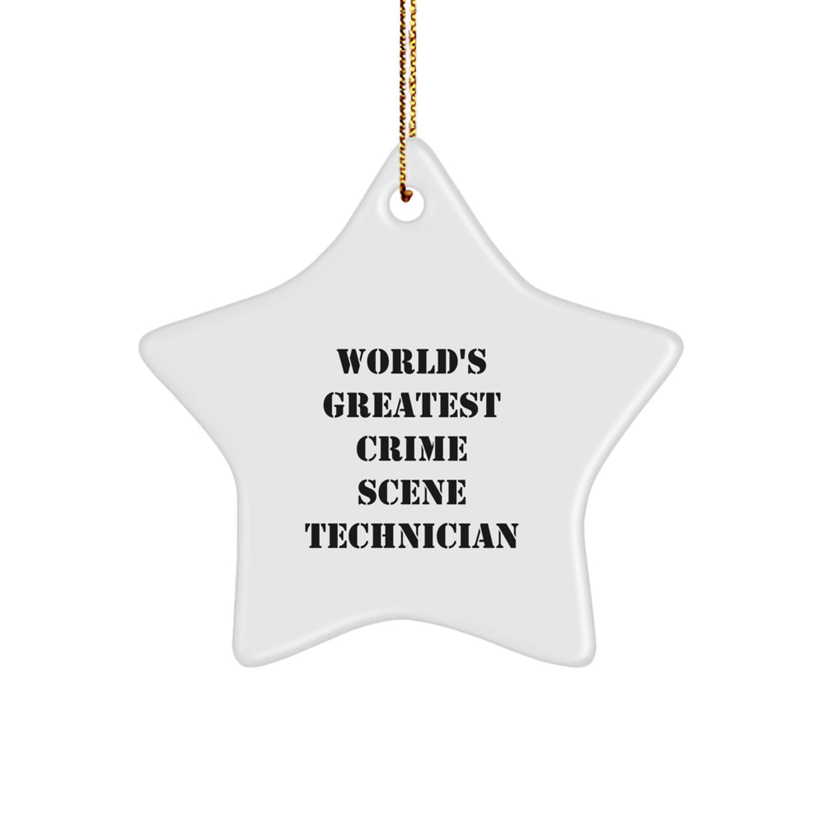 Collectible Christmas Ornament Gift for Neighbors World's Greatest Crime - Image 1