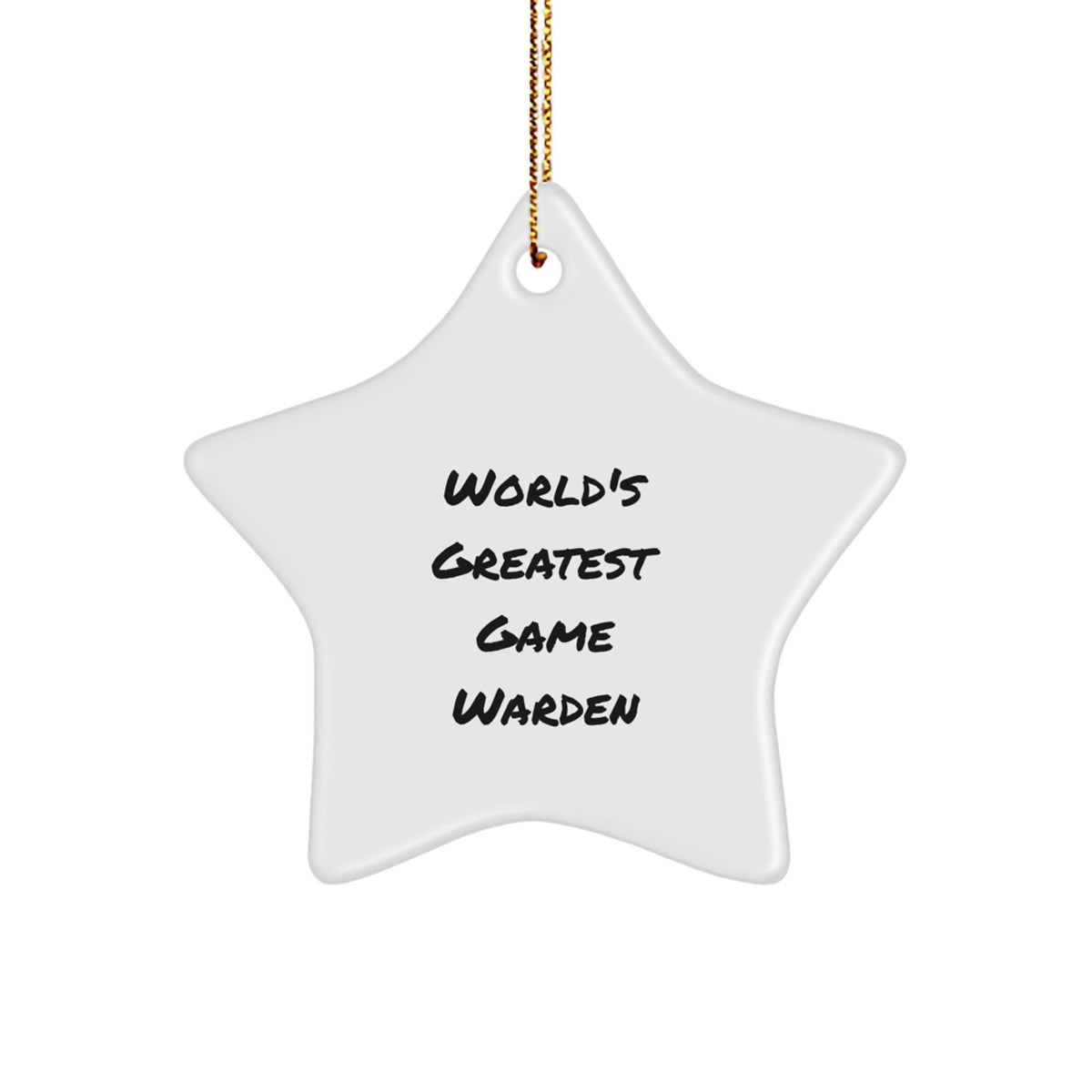 Novelty Game Warden Christmas Ornament for Friends Gift - Image 1