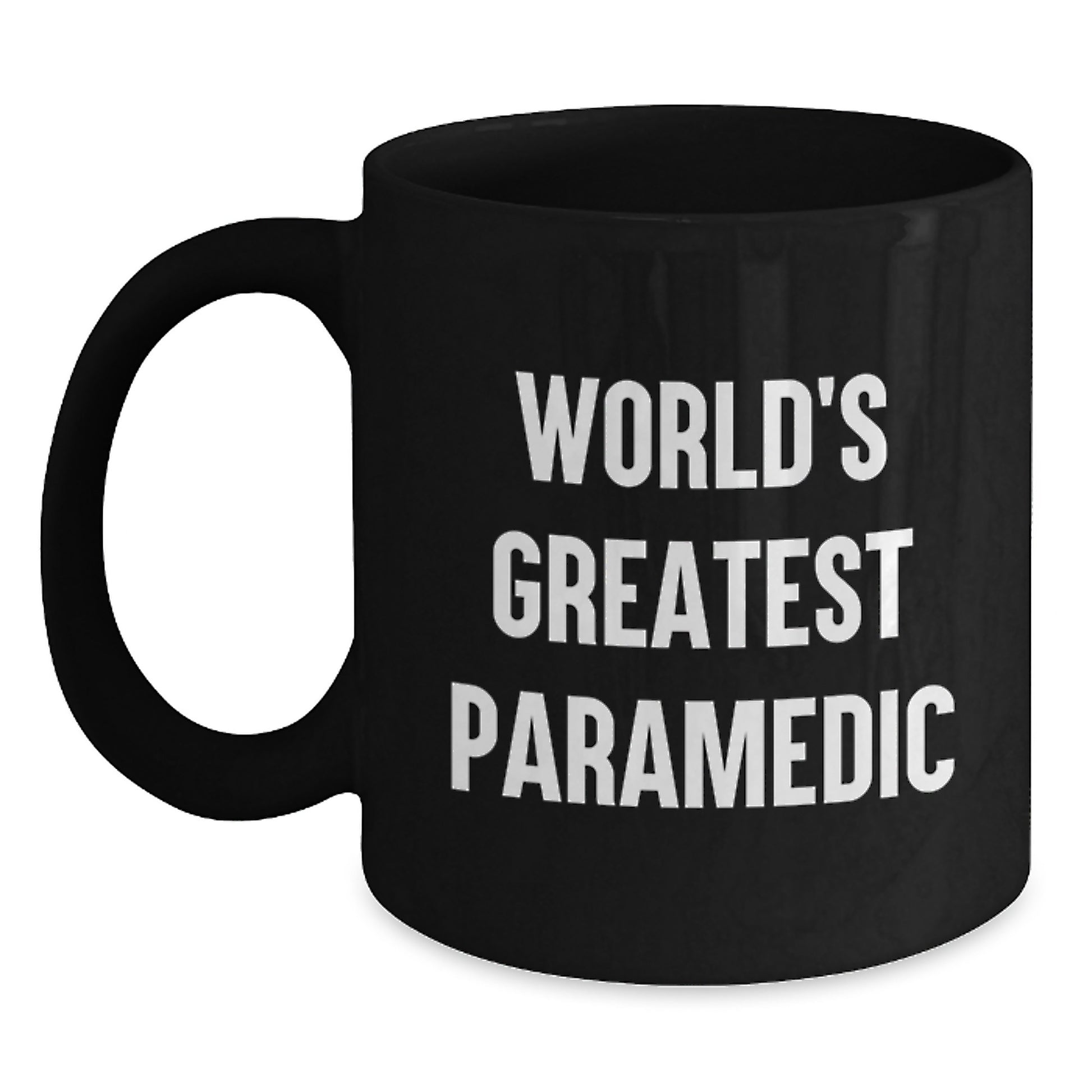 Funny Rescue Worker Gifts for Rescue Worker - World's Greatest Rescue Worker Black Coffee Mug, Gifts from Men, Unique Mother's Day Unique Gifts - Main