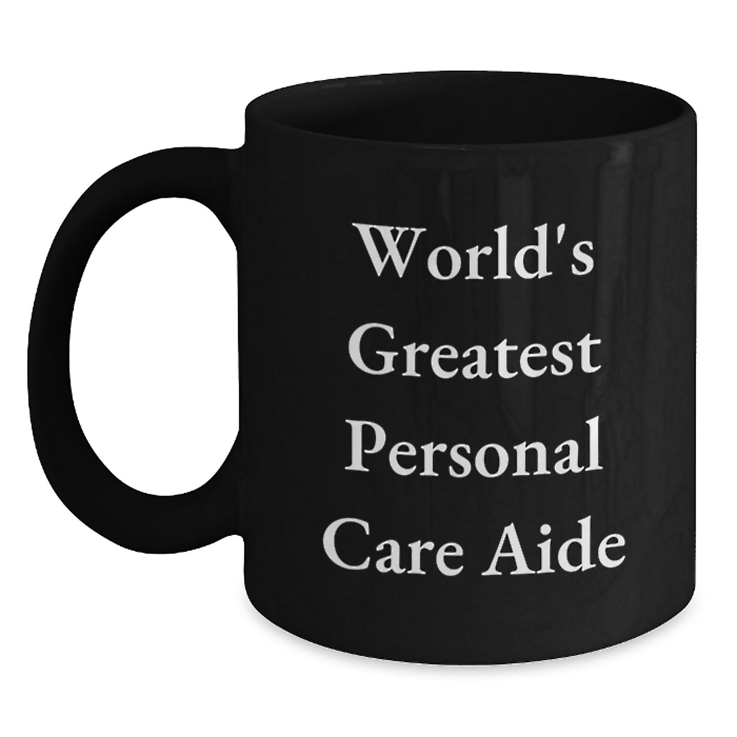 Personal Care Aide Keepsake Black Coffee Mug for Him Birthday Gift - Main