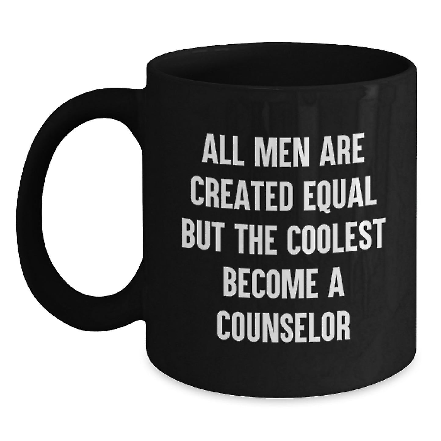 Funny Counselor Gifts for Men, Black Coffee Mug, Dad Become Counselor, Unique Father's Day Unique Gifts from Friends - Main